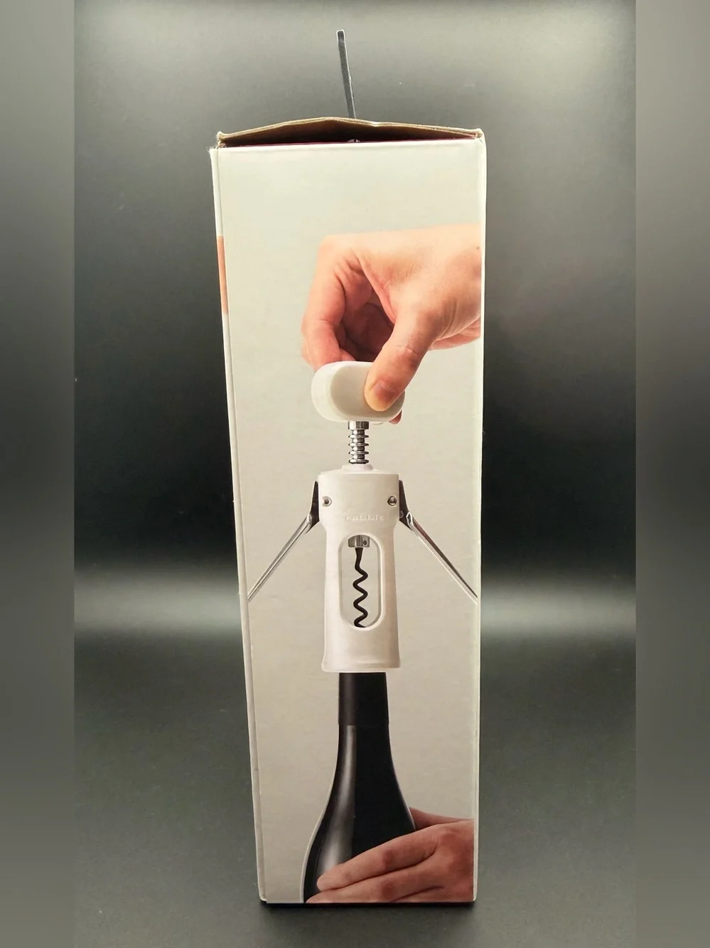 Rabbit White Wing Corkscrew with Built-In Bottle Opener